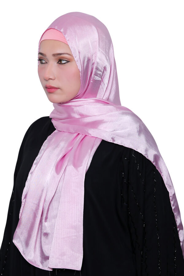 Satin Hijab (Pink) - Image 2