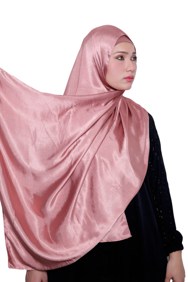 Satin Hijab (Rose)