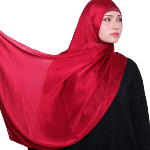Satin Hijab (Red)