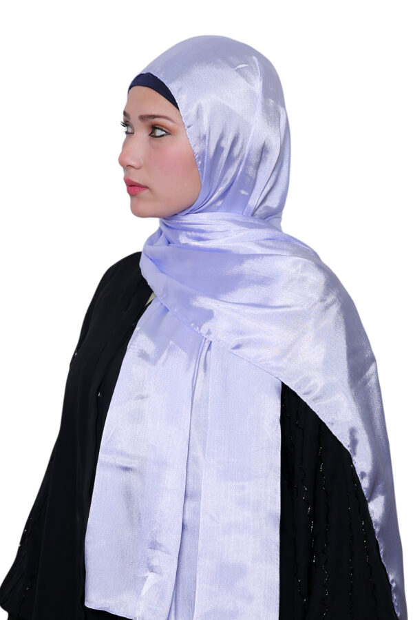 Satin Hijab (Lavender) - Image 2