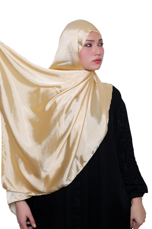 Satin Hijab (Butter yellow)