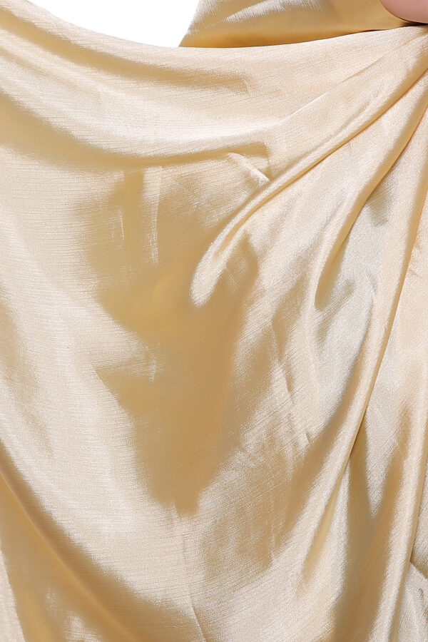 Satin Hijab (Butter yellow) - Image 4