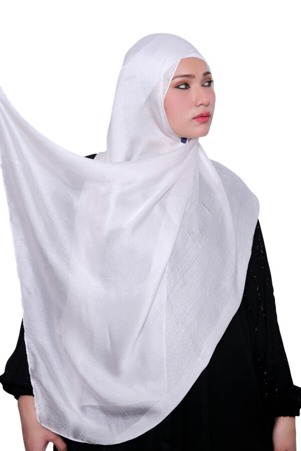 Satin Hijab (White)