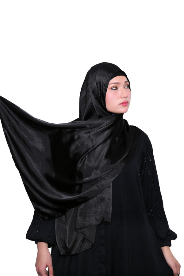 Satin Hijab (Black)