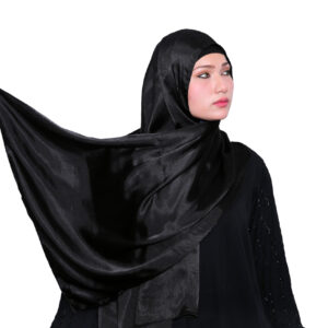 Satin Hijab (Black)