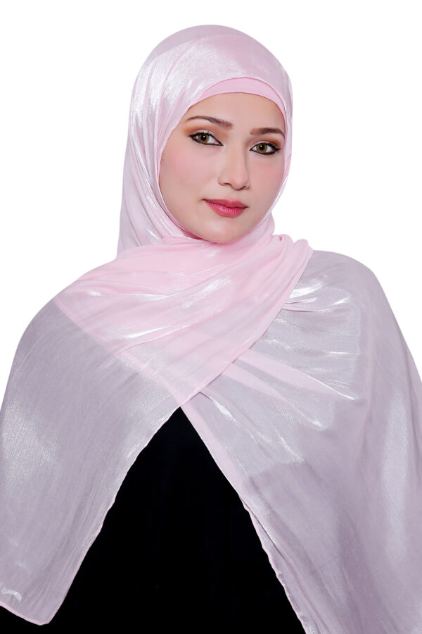 Organza Shimmer Hijab (Pink)