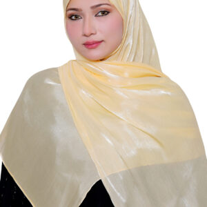 Organza Shimmer Hijab (Butter yellow)