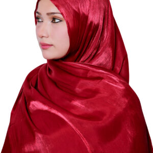 Organza Shimmer Hijab (Red)