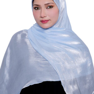 Organza Shimmer Hijab (Ice Blue)