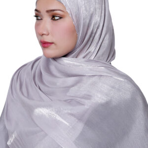 Organza Shimmer Hijab (Grey)
