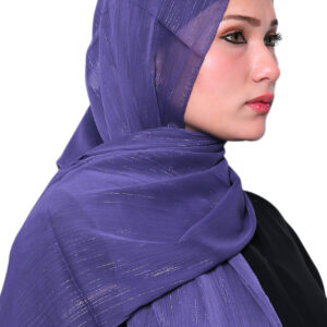 Shimmer Chiffon Hijab (Purple)