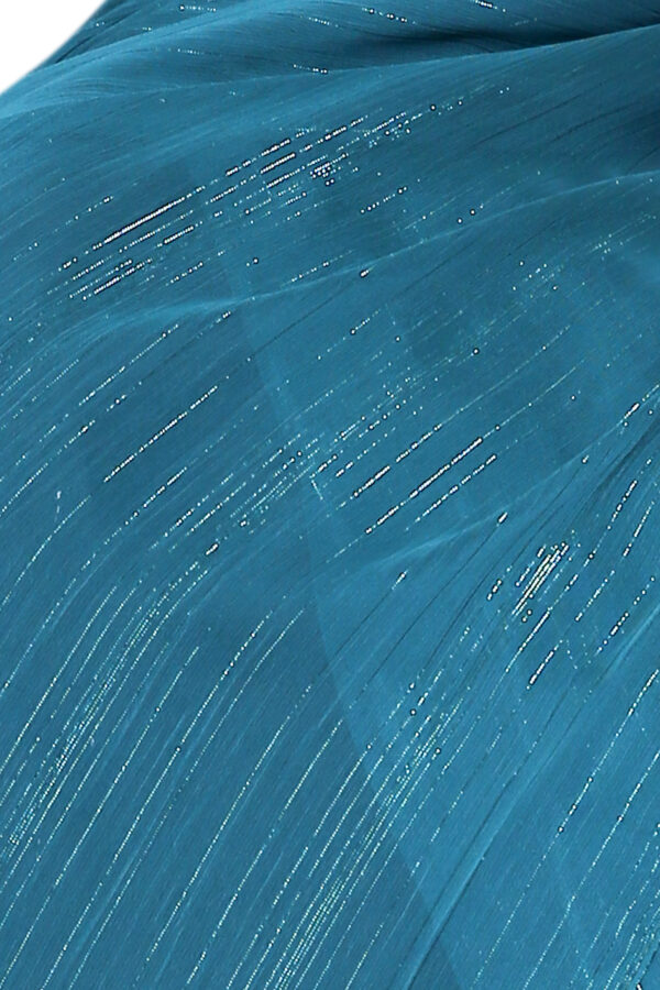 Shimmer Chiffon Hijab (Teal) - Image 2