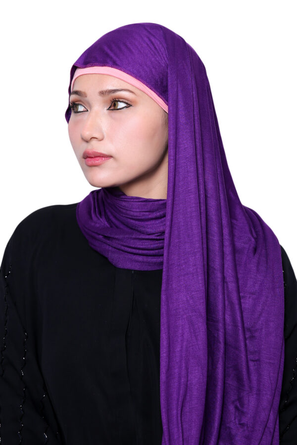 Jersey Hijab (Purple) - Image 3