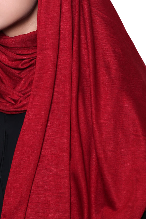Jersey Hijab (Maroon) - Image 4