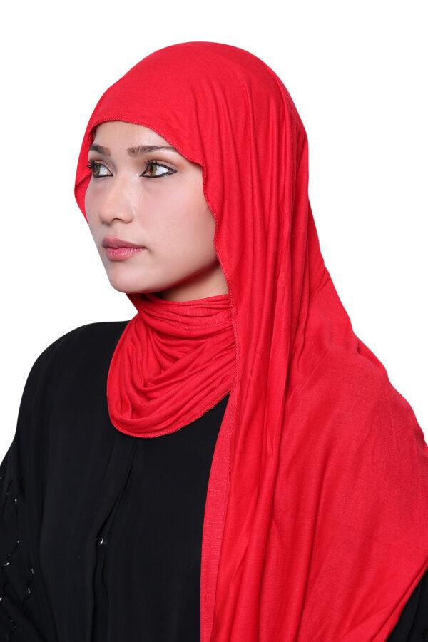 Jersey Hijab (Red) - Image 4