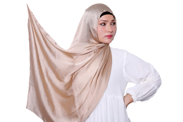 Satin Hijab (Golden)